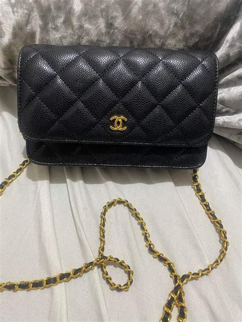 chanel wallet on chain preloved|chanel trendy wallet on chain.